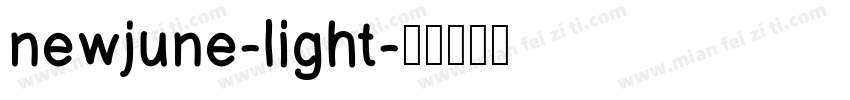 newjune-light字体转换