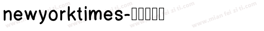 newyorktimes字体转换