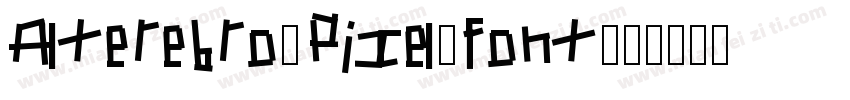 Alterebro-Pixel-Font字体转换