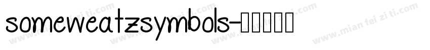 someweatzsymbols字体转换