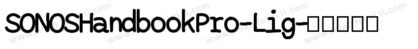 SONOSHandbookPro-Lig字体转换