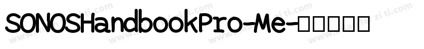 SONOSHandbookPro-Me字体转换