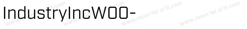 IndustryIncW00字体转换
