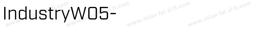 IndustryW05字体转换