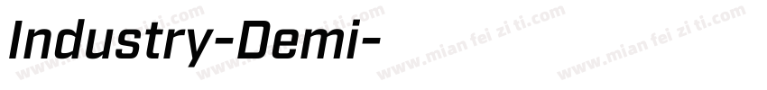 Industry-Demi字体转换