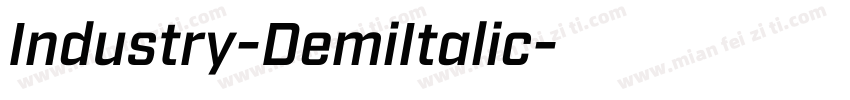 Industry-DemiItalic字体转换