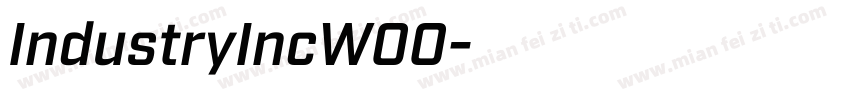 IndustryIncW00字体转换