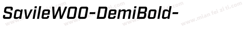 SavileW00-DemiBold字体转换