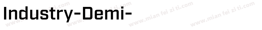 Industry-Demi字体转换