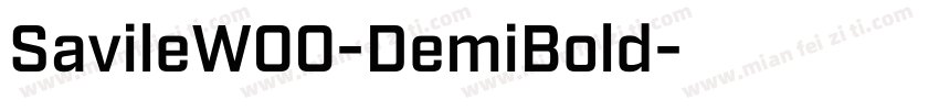 SavileW00-DemiBold字体转换