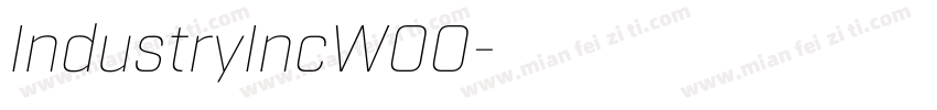 IndustryIncW00字体转换