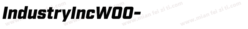 IndustryIncW00字体转换