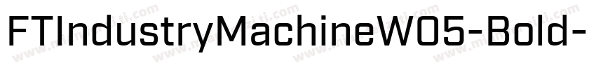 FTIndustryMachineW05-Bold字体转换