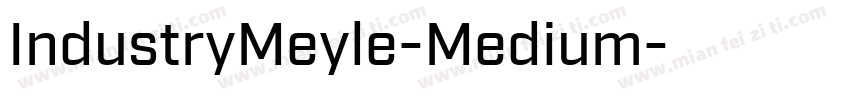 IndustryMeyle-Medium字体转换