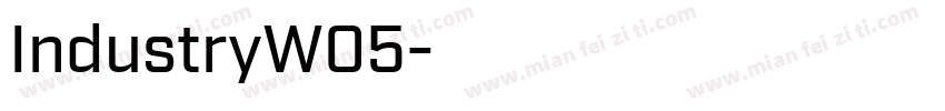 IndustryW05字体转换