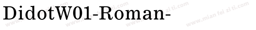 DidotW01-Roman字体转换