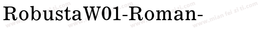 RobustaW01-Roman字体转换