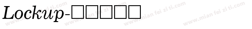 Lockup字体转换