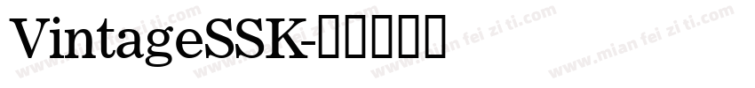 VintageSSK字体转换