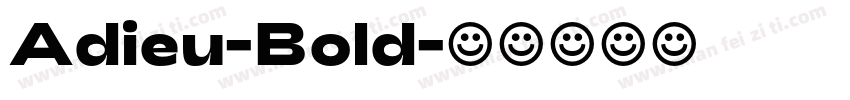 Adieu-Bold字体转换