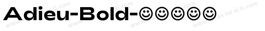 Adieu-Bold字体转换