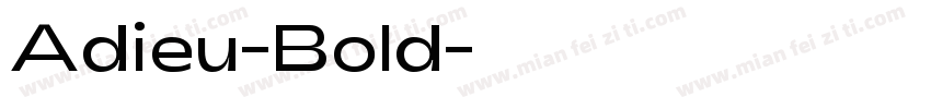 Adieu-Bold字体转换