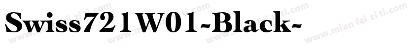 Swiss721W01-Black字体转换
