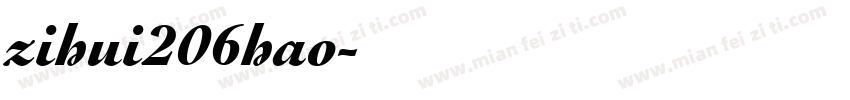zihui206hao字体转换
