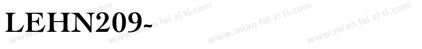 LEHN209字体转换