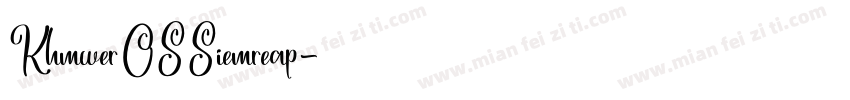 KhmwerOSSiemreap字体转换