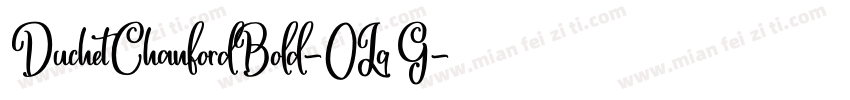DuchetChanfordBold-0LqG字体转换