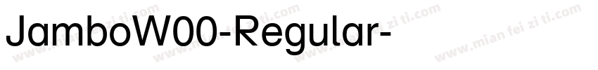 JamboW00-Regular字体转换