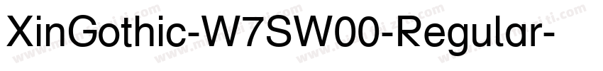 XinGothic-W7SW00-Regular字体转换