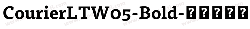 CourierLTW05-Bold字体转换