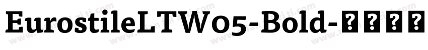 EurostileLTW05-Bold字体转换