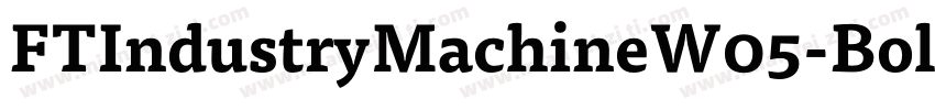FTIndustryMachineW05-Bold字体转换