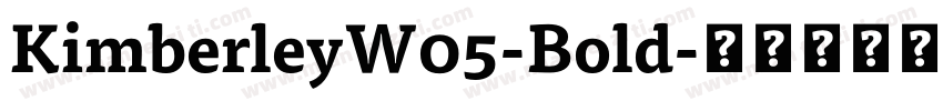 KimberleyW05-Bold字体转换