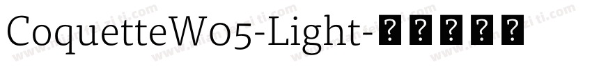 CoquetteW05-Light字体转换