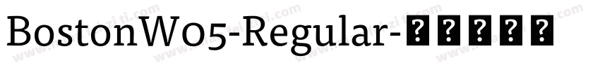BostonW05-Regular字体转换