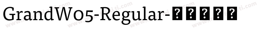 GrandW05-Regular字体转换