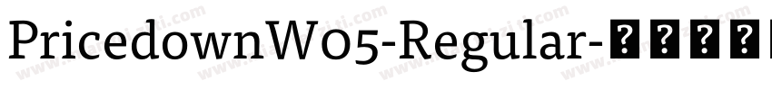 PricedownW05-Regular字体转换