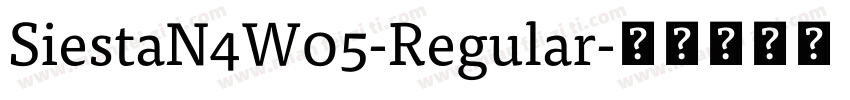 SiestaN4W05-Regular字体转换