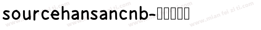 sourcehansancnb字体转换