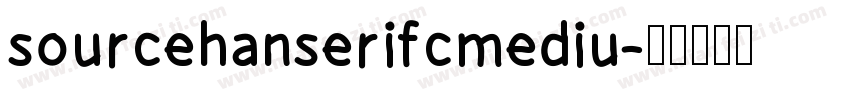 sourcehanserifcmediu字体转换