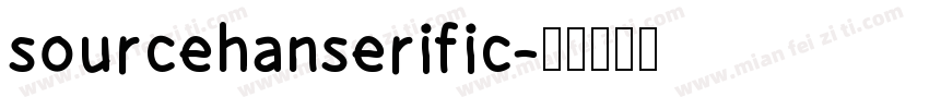 sourcehanserific字体转换