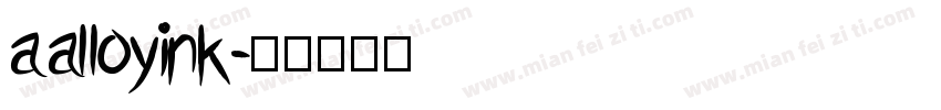 aalloyink字体转换