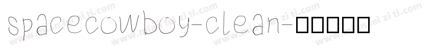 spacecowboy-clean字体转换