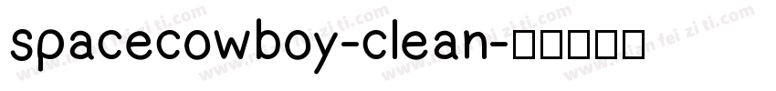 spacecowboy-clean字体转换