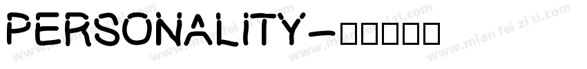 PERSONALITY字体转换