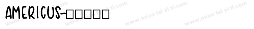 AMERICUS字体转换